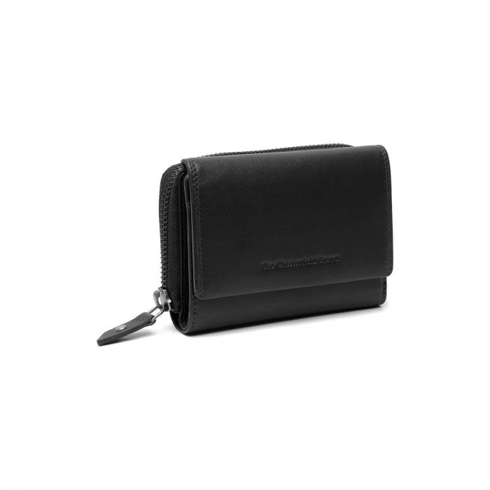 Portofel dama din piele naturala, The Chesterfield Brand, Aldra, cu protectie anti scanare RFID, Negru [2]