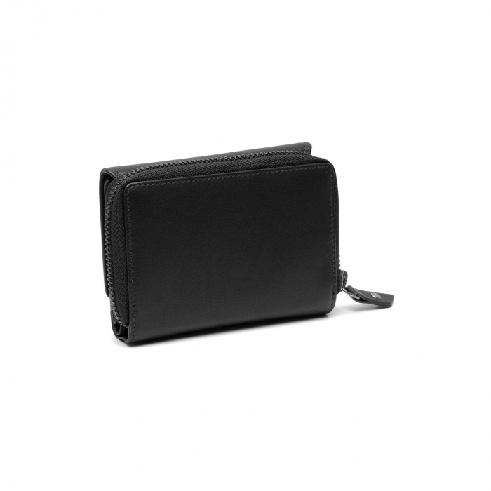 Portofel dama din piele naturala, The Chesterfield Brand, Aldra, cu protectie anti scanare RFID, Negru [7]