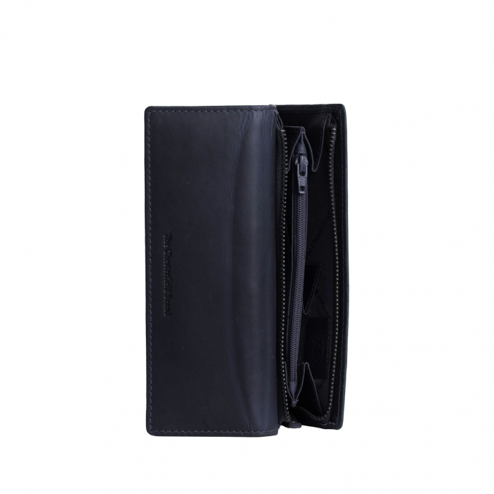 Portofel dama din piele naturala, The Chesterfield Brand, Dahlia, cu protectie anti scanare RFID, Bleumarin [4]