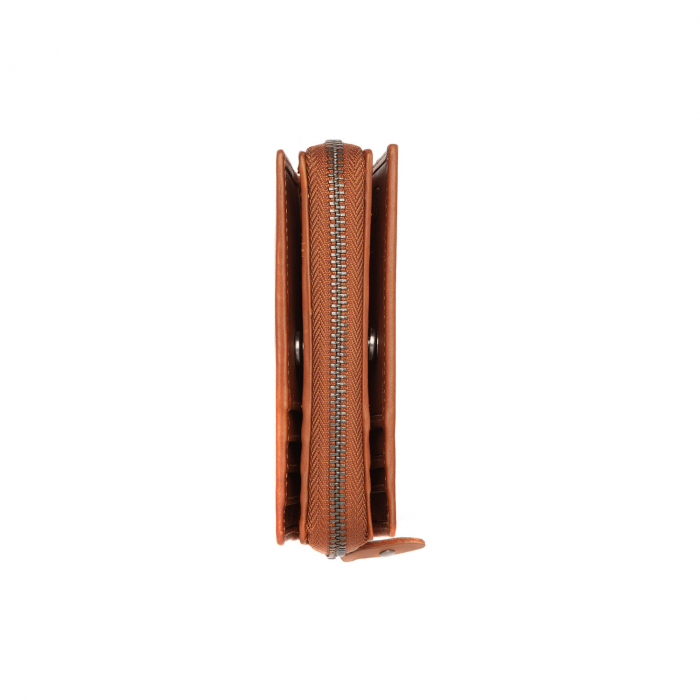 Portofel dama din piele naturala, The Chesterfield Brand, Dalma, cu protectie anti scanare RFID, Maro coniac [5]