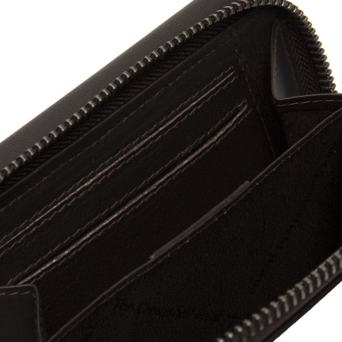 Portofel dama din piele naturala, The Chesterfield Brand, Doniva, cu protectie anti scanare RFID, Maro inchis [3]