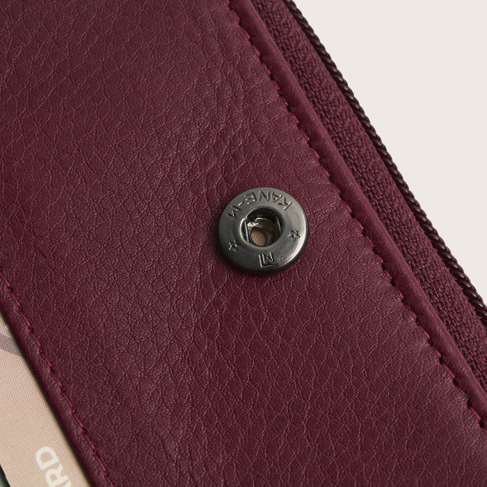 Portofel dama din piele naturala, The Chesterfield Brand, Floren, cu protectie anti scanare RFID, Visiniu [10]