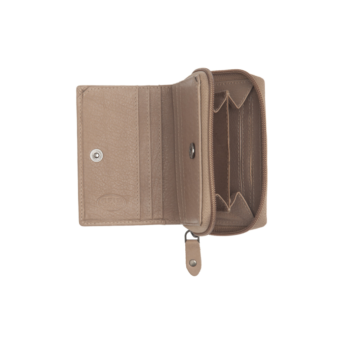 Portofel dama din piele naturala, The Chesterfield Brand, Floren, cu protectie anti scanare RFID, Taupe [4]