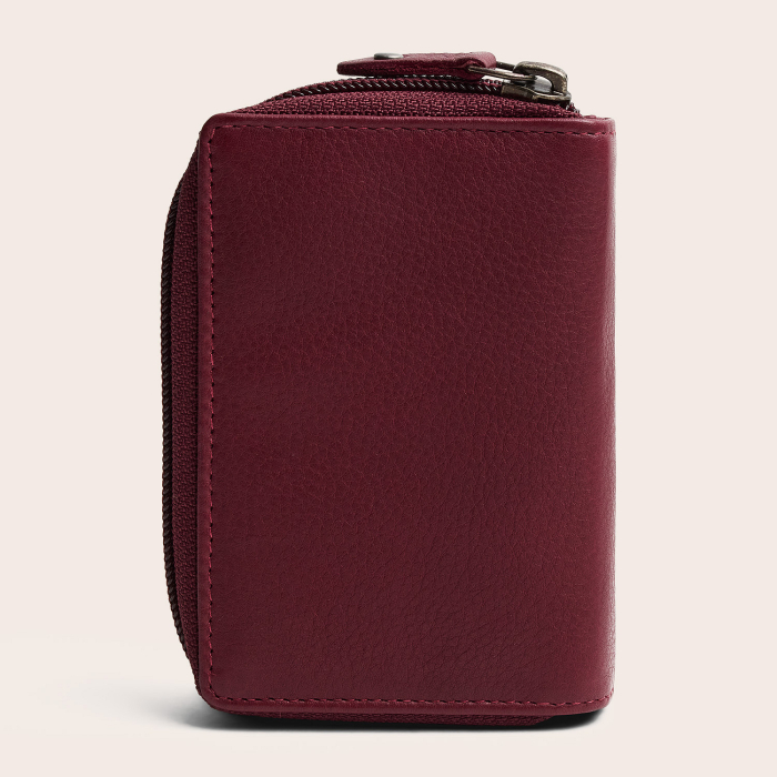 Portofel dama din piele naturala, The Chesterfield Brand, Floren, cu protectie anti scanare RFID, Visiniu [11]