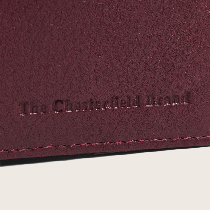 Portofel dama din piele naturala, The Chesterfield Brand, Floren, cu protectie anti scanare RFID, Visiniu [9]