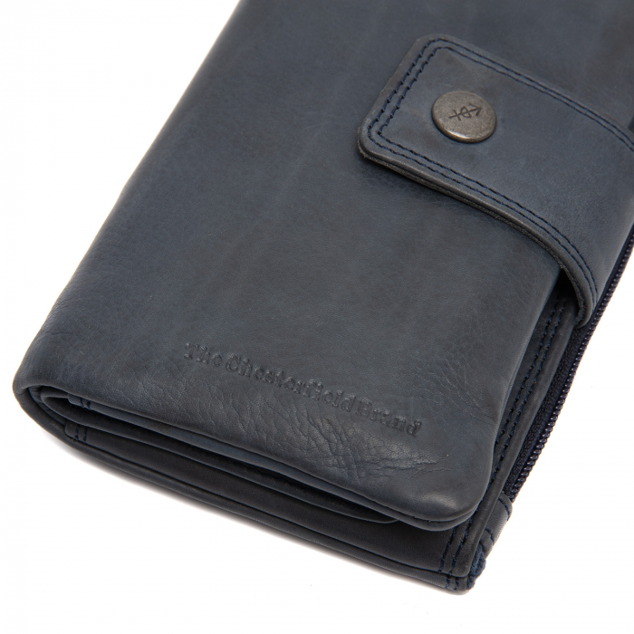 Portofel dama din piele naturala, The Chesterfield Brand, Fresno, cu protectie anti scanare RFID, Bleumarin [5]