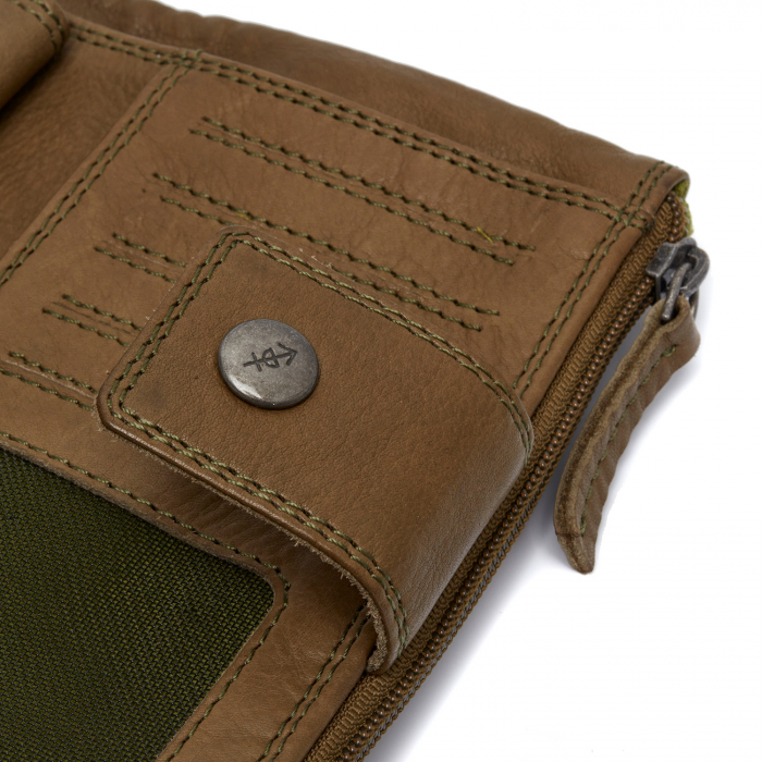 Portofel dama din piele naturala, The Chesterfield Brand, Fresno, cu protectie anti scanare RFID, Verde olive [5]