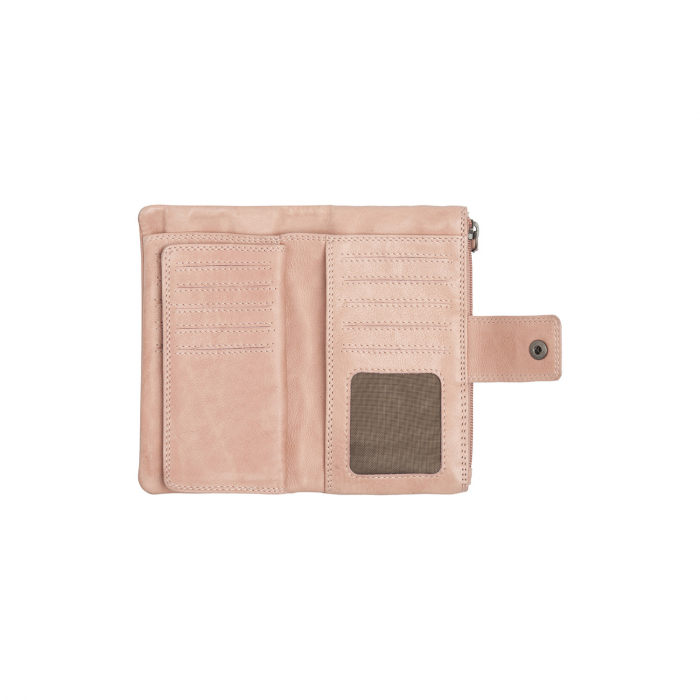 Portofel dama din piele naturala, The Chesterfield Brand, Fresno, cu protectie anti scanare RFID, Roz pudra [4]