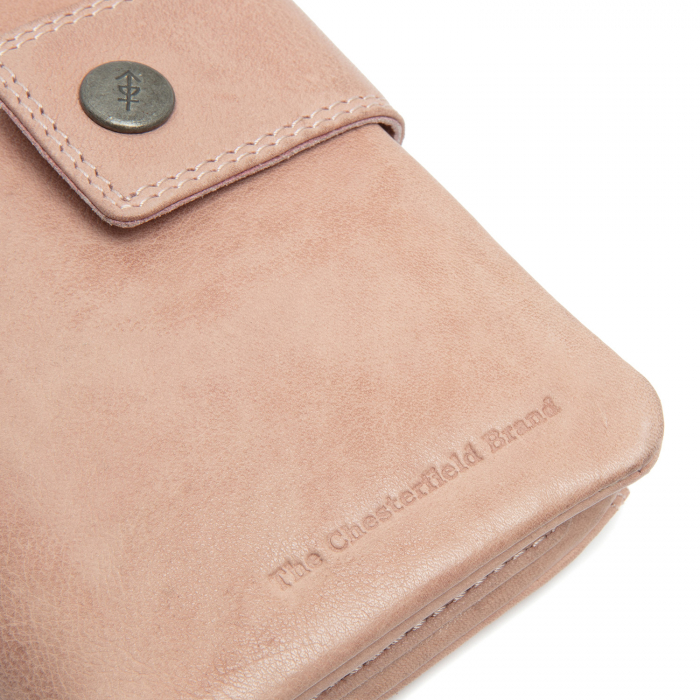 Portofel dama din piele naturala, The Chesterfield Brand, Fresno, cu protectie anti scanare RFID, Roz pudra [2]
