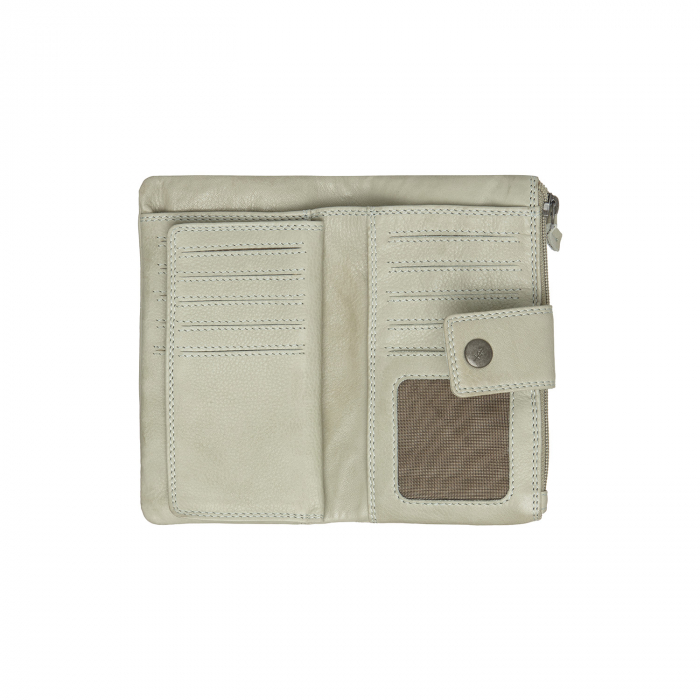 Portofel dama din piele naturala, The Chesterfield Brand, Fresno, cu protectie anti scanare RFID, Verde marin [5]