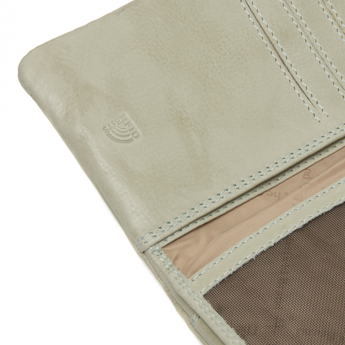 Portofel dama din piele naturala, The Chesterfield Brand, Fresno, cu protectie anti scanare RFID, Verde marin [3]