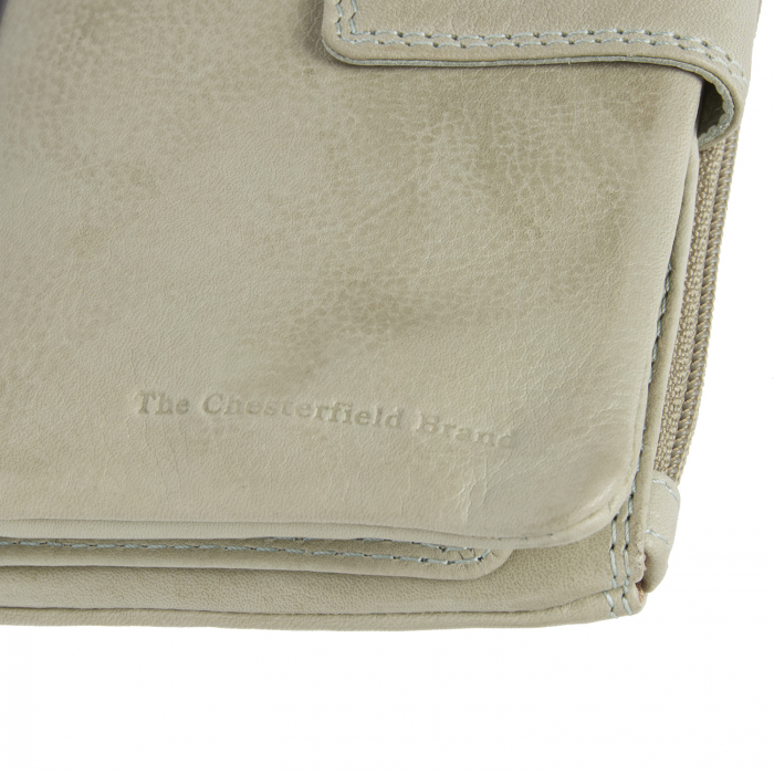 Portofel dama din piele naturala, The Chesterfield Brand, Fresno, cu protectie anti scanare RFID, Verde marin [2]