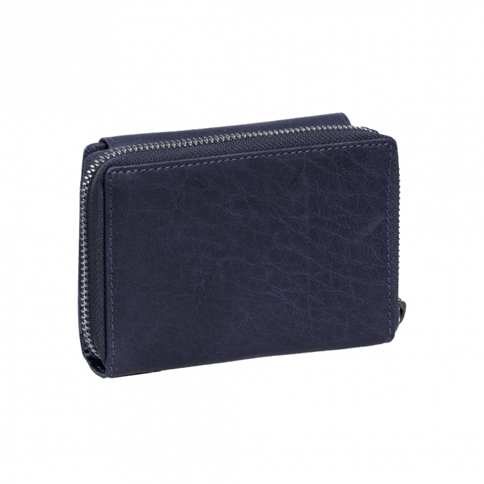 Portofel dama din piele naturala, The Chesterfield Brand, Hanoi, cu protectie anti scanare RFID, Bleumarin [2]