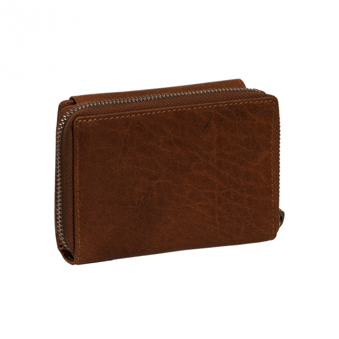 Portofel dama din piele naturala, The Chesterfield Brand, Hanoi, cu protectie anti scanare RFID, Maro coniac [6]