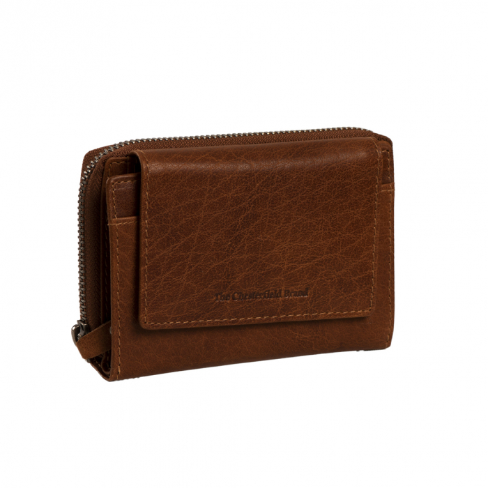 Portofel dama din piele naturala, The Chesterfield Brand, Hanoi, cu protectie anti scanare RFID, Maro coniac [2]