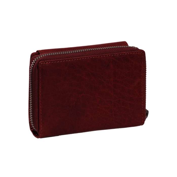 Portofel dama din piele naturala, The Chesterfield Brand, Hanoi, cu protectie anti scanare RFID, Visiniu [2]