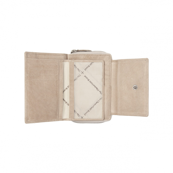Portofel dama din piele naturala, The Chesterfield Brand, Hanoi, cu protectie anti scanare RFID, Bej [3]