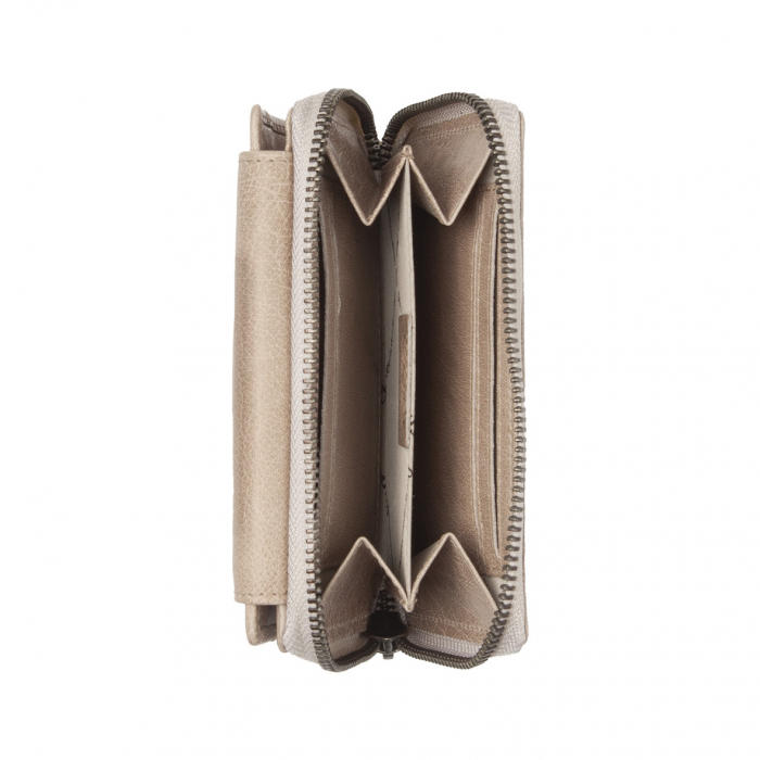 Portofel dama din piele naturala, The Chesterfield Brand, Hanoi, cu protectie anti scanare RFID, Bej [4]