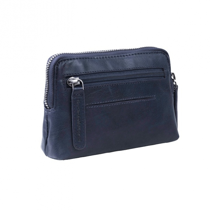 Portofel dama din piele naturala, The Chesterfield Brand, Houston, cu protectie anti scanare RFID, Bleumarin [5]