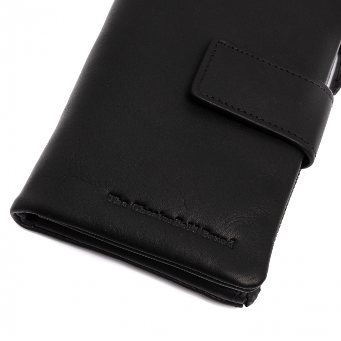 Portofel dama din piele naturala, The Chesterfield Brand, Landau, cu protectie anti scanare RFID, Negru [2]