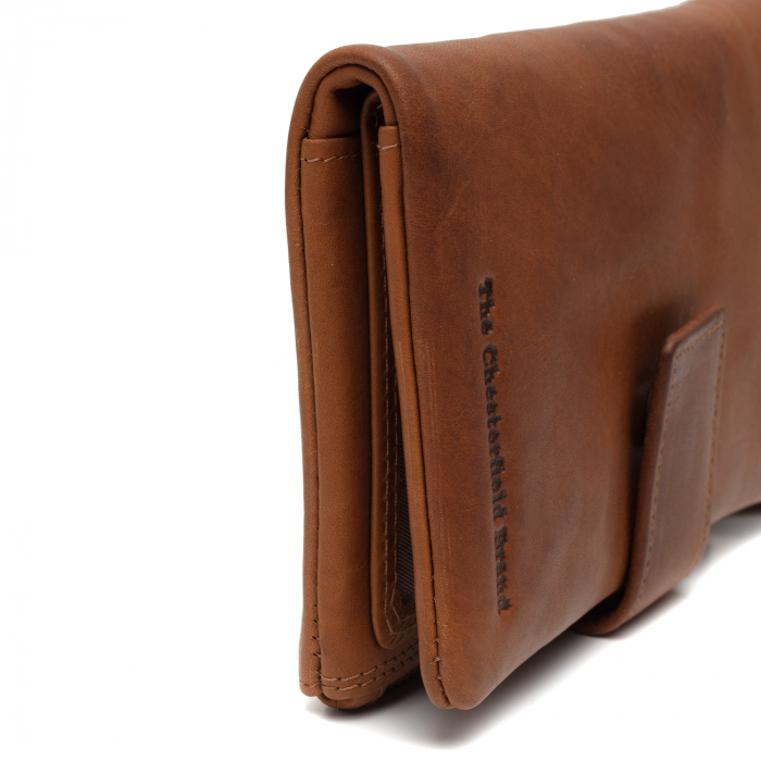 Portofel dama din piele naturala, The Chesterfield Brand, Landau, cu protectie anti scanare RFID, Maro coniac [5]