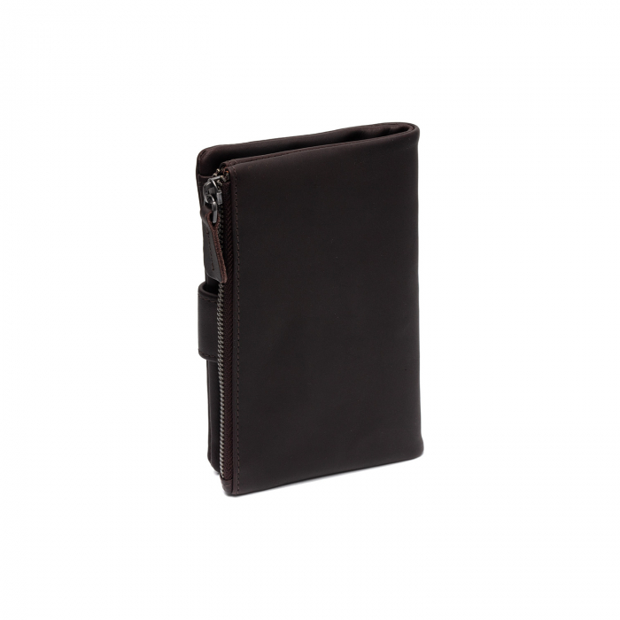 Portofel dama din piele naturala, The Chesterfield Brand, Landau, cu protectie anti scanare RFID, Maro inchis [6]