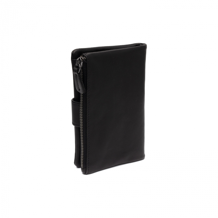 Portofel dama din piele naturala, The Chesterfield Brand, Landau, cu protectie anti scanare RFID, Negru [6]