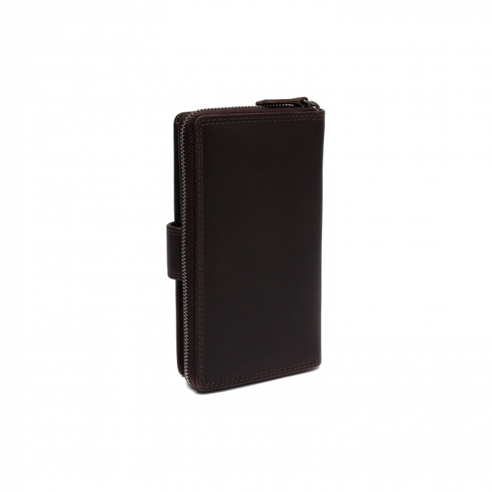 Portofel dama din piele naturala, The Chesterfield Brand, Charlotte, cu protectie anti scanare RFID, Maro inchis [5]