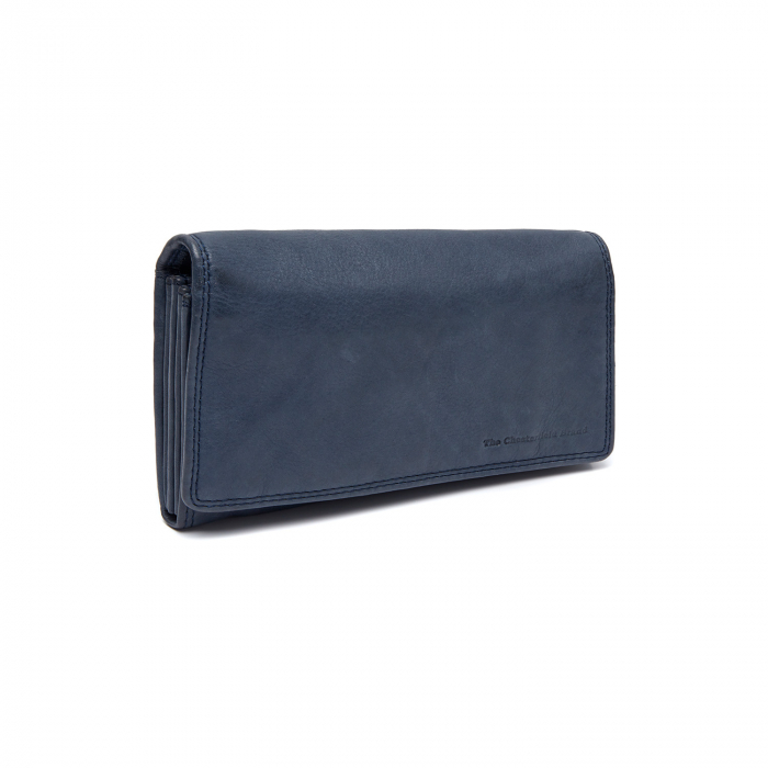 Portofel dama din piele naturala, The Chesterfield Brand, Lentini, cu protectie anti scanare RFID, Albastru [1]