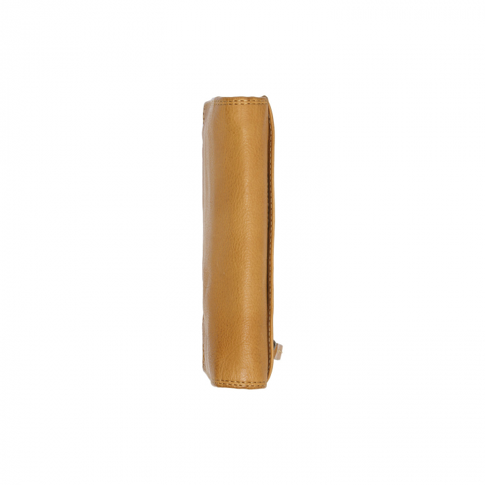 Portofel dama din piele naturala, The Chesterfield Brand, Lentini, cu protectie anti scanare RFID, Galben ocru [7]
