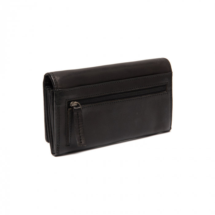 Portofel dama din piele naturala, The Chesterfield Brand, Lentini, cu protectie anti scanare RFID, Negru [6]