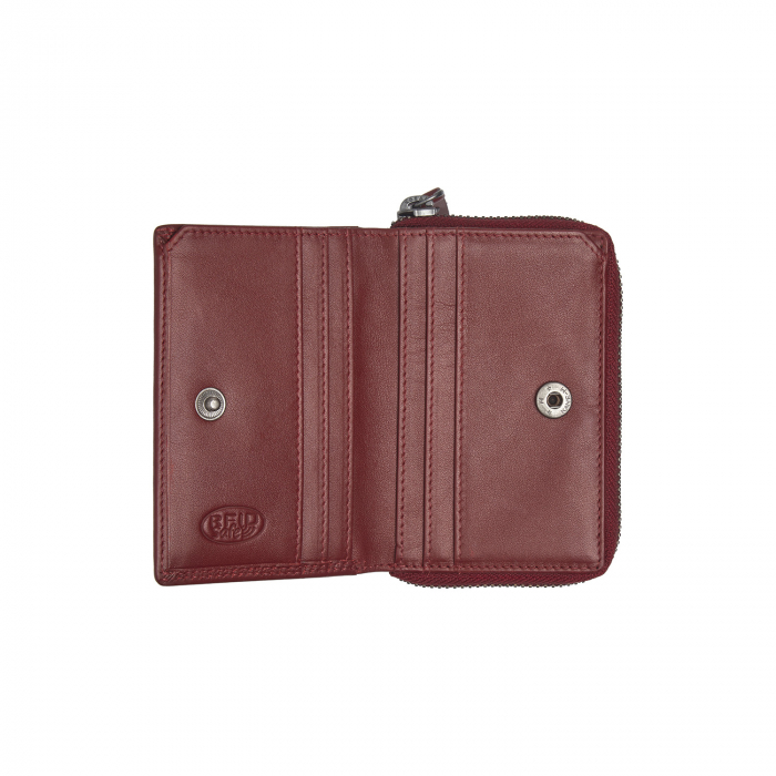 Portofel dama din piele naturala, The Chesterfield Brand, Lenwick, cu protectie anti scanare RFID, Rosu [6]