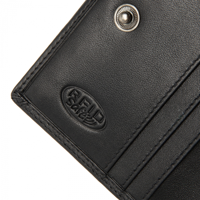 Portofel dama din piele naturala, The Chesterfield Brand, Lenwick, cu protectie anti scanare RFID, Negru [4]
