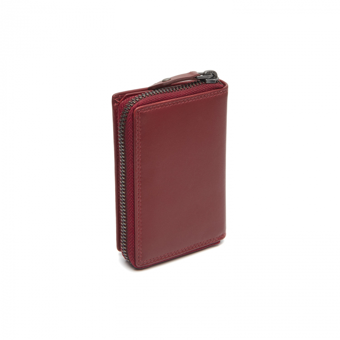 Portofel dama din piele naturala, The Chesterfield Brand, Lenwick, cu protectie anti scanare RFID, Rosu [8]