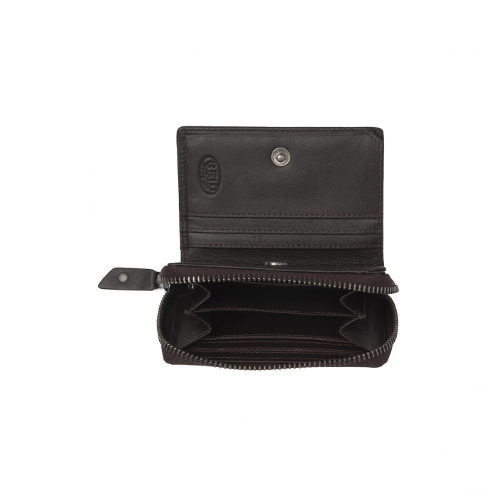 Portofel dama din piele naturala, The Chesterfield Brand, Lenwick, cu protectie anti scanare RFID, Maro inchis [4]