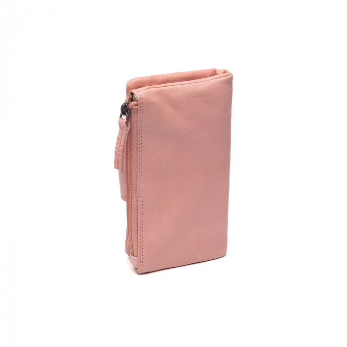Portofel dama din piele naturala, The Chesterfield Brand, Munster, cu protectie anti scanare RFID, Roz [5]