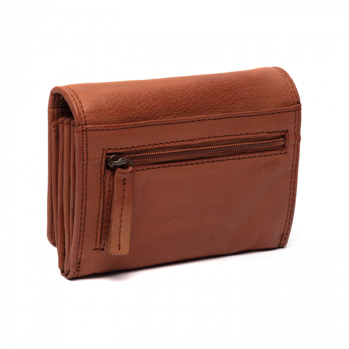 Portofel dama din piele naturala, The Chesterfield Brand, Maui, cu protectie anti scanare RFID, Maro coniac [2]