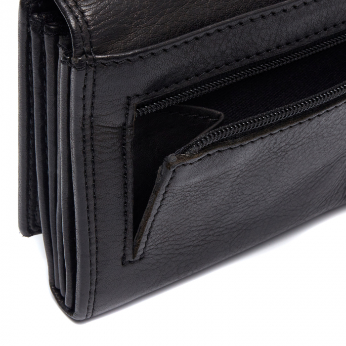 Portofel dama din piele naturala, The Chesterfield Brand, Avola, cu protectie anti scanare RFID, Negru [4]