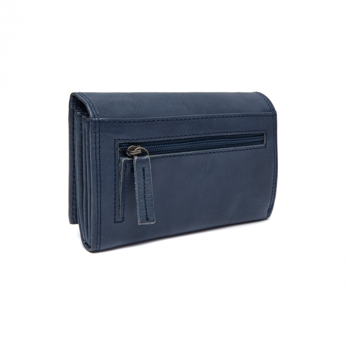 Portofel dama din piele naturala, The Chesterfield Brand, Avola, cu protectie anti scanare RFID, Bleumarin [6]