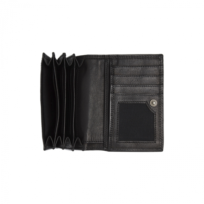 Portofel dama din piele naturala, The Chesterfield Brand, Avola, cu protectie anti scanare RFID, Negru [2]