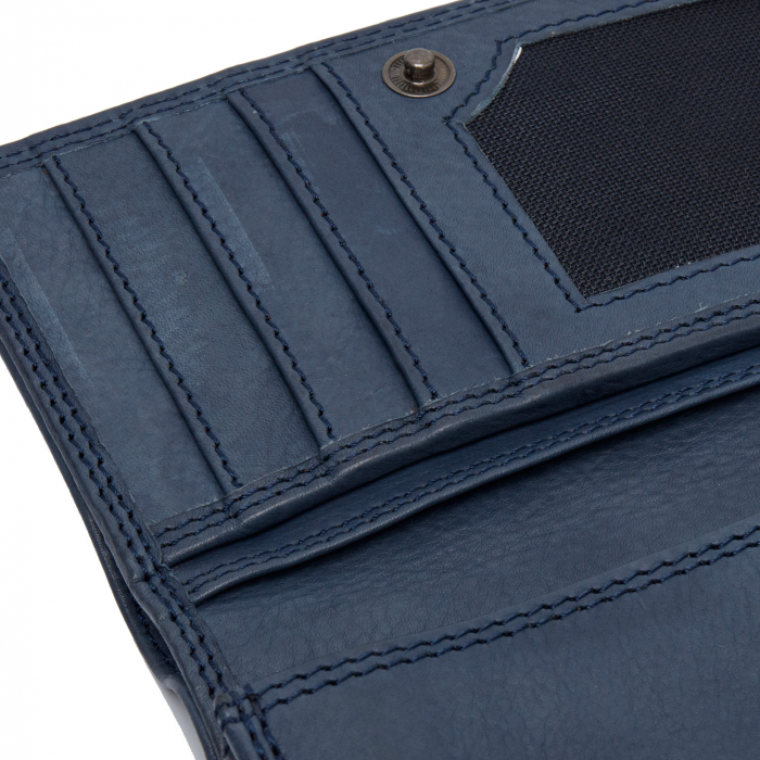 Portofel dama din piele naturala, The Chesterfield Brand, Avola, cu protectie anti scanare RFID, Bleumarin [3]