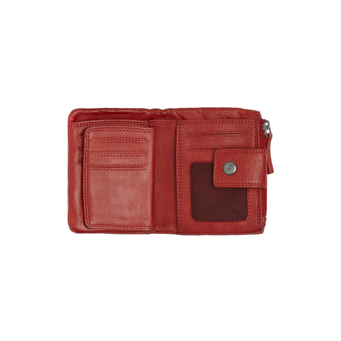 Portofel dama din piele naturala, The Chesterfield Brand, Mavona, cu protectie anti scanare RFID, Rosu [2]