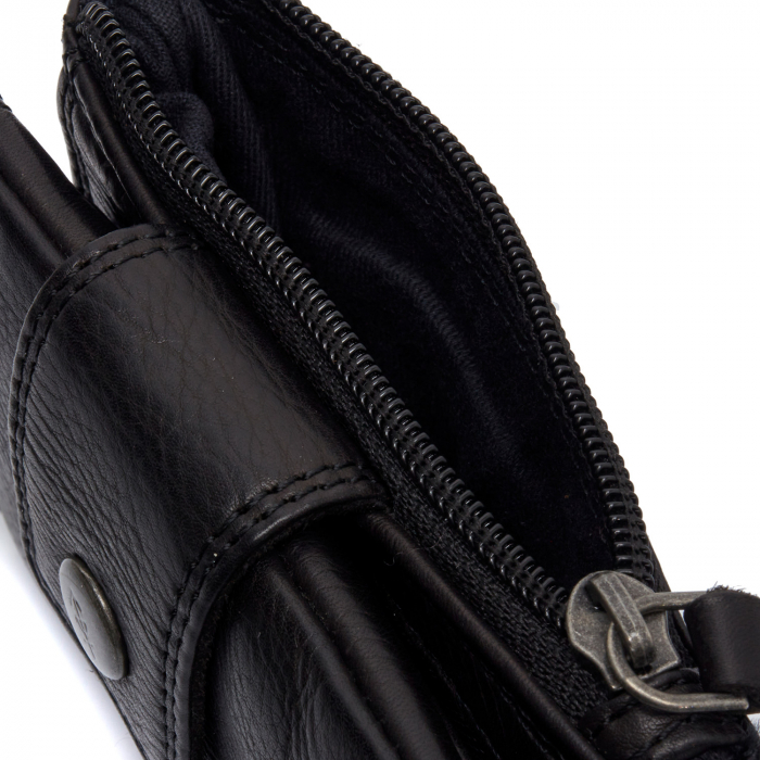 Portofel dama din piele naturala, The Chesterfield Brand, Mavona, cu protectie anti scanare RFID, Negru [3]
