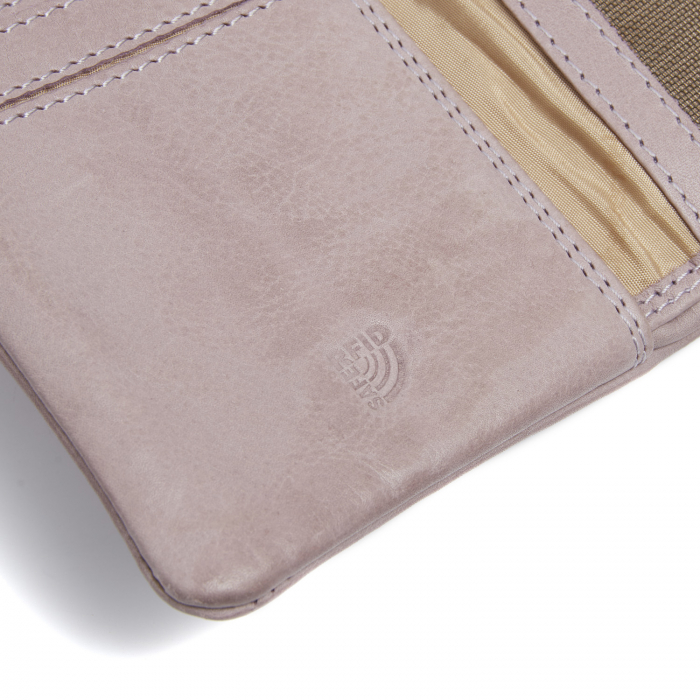 Portofel dama din piele naturala, The Chesterfield Brand, Mavona, cu protectie anti scanare RFID, Liliachiu [5]