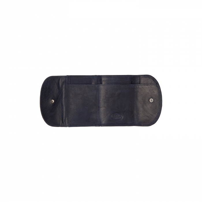 Portofel dama din piele naturala, The Chesterfield Brand, Newton, cu protectie anti scanare RFID, Bleumarin [3]