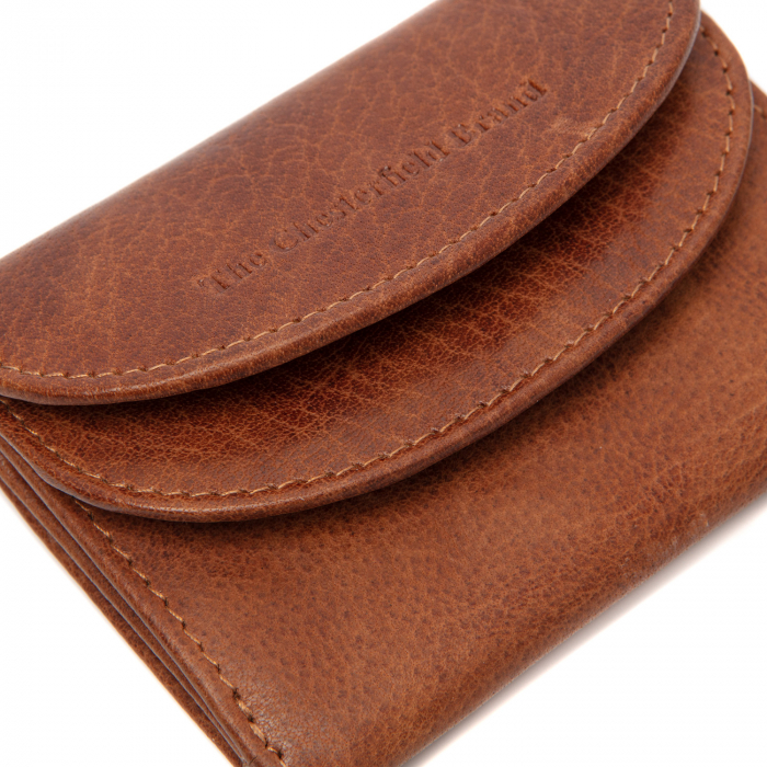 Portofel dama din piele naturala, The Chesterfield Brand, Newton, cu protectie anti scanare RFID, Maro coniac [5]