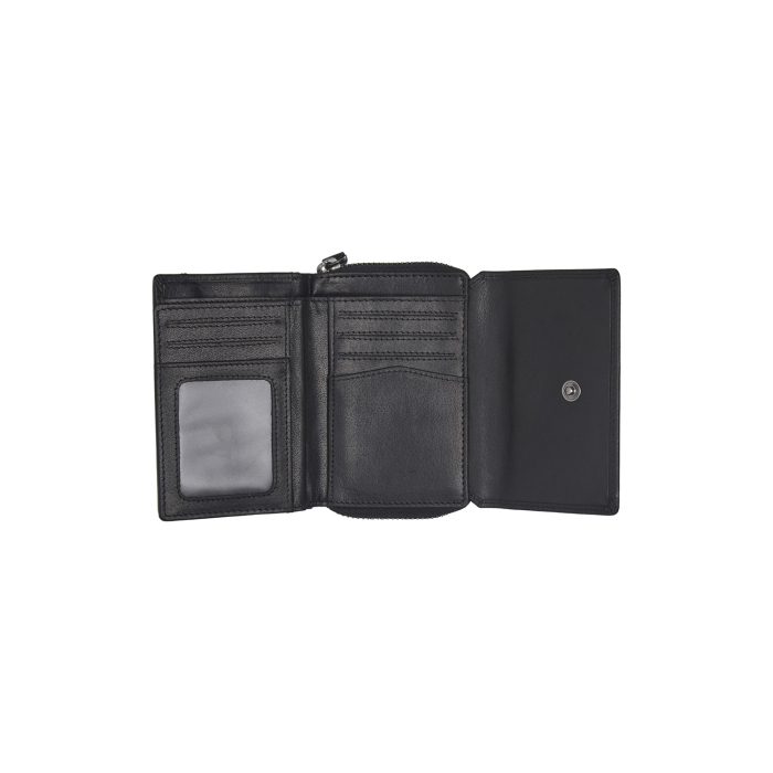 Portofel dama din piele naturala, The Chesterfield Brand, Rimili, cu protectie anti scanare RFID, Negru [2]