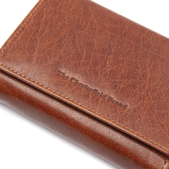 Portofel dama din piele naturala, The Chesterfield Brand, Rimili, cu protectie anti scanare RFID, Maro coniac [4]