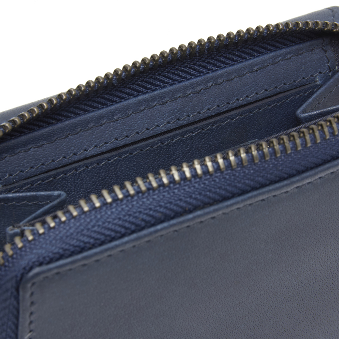 Portofel dama din piele naturala, The Chesterfield Brand, Rimili, cu protectie anti scanare RFID, Bleumarin [4]