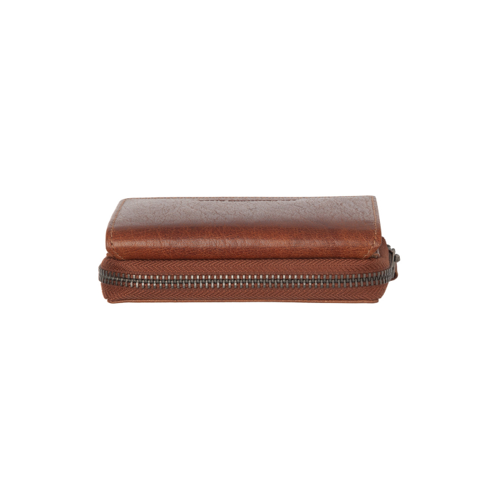 Portofel dama din piele naturala, The Chesterfield Brand, Rimili, cu protectie anti scanare RFID, Maro coniac [3]